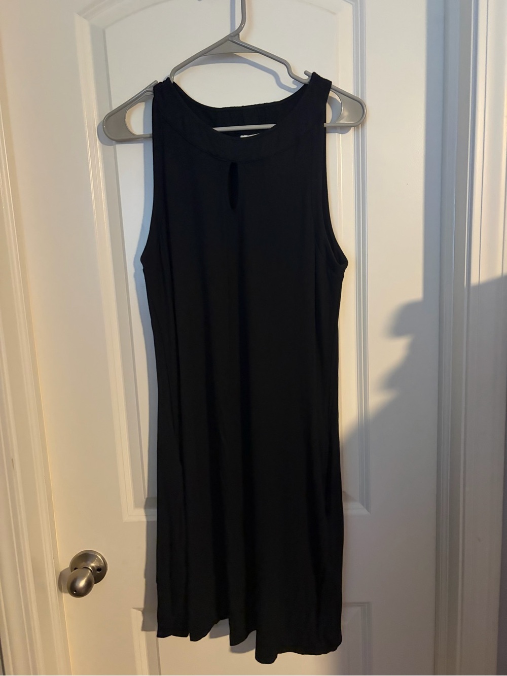Soma Knit Keyhole Black Dress